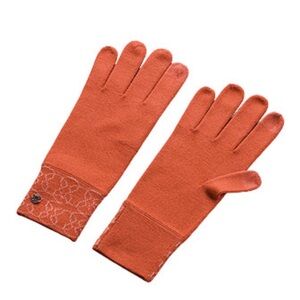 NWT Lululemon Warm Revelation Logo Gloves Canyon Orange / Pink Savannah XS/S